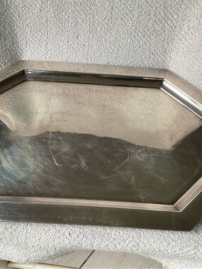 Vintage serving tray with handles (silver overplated)